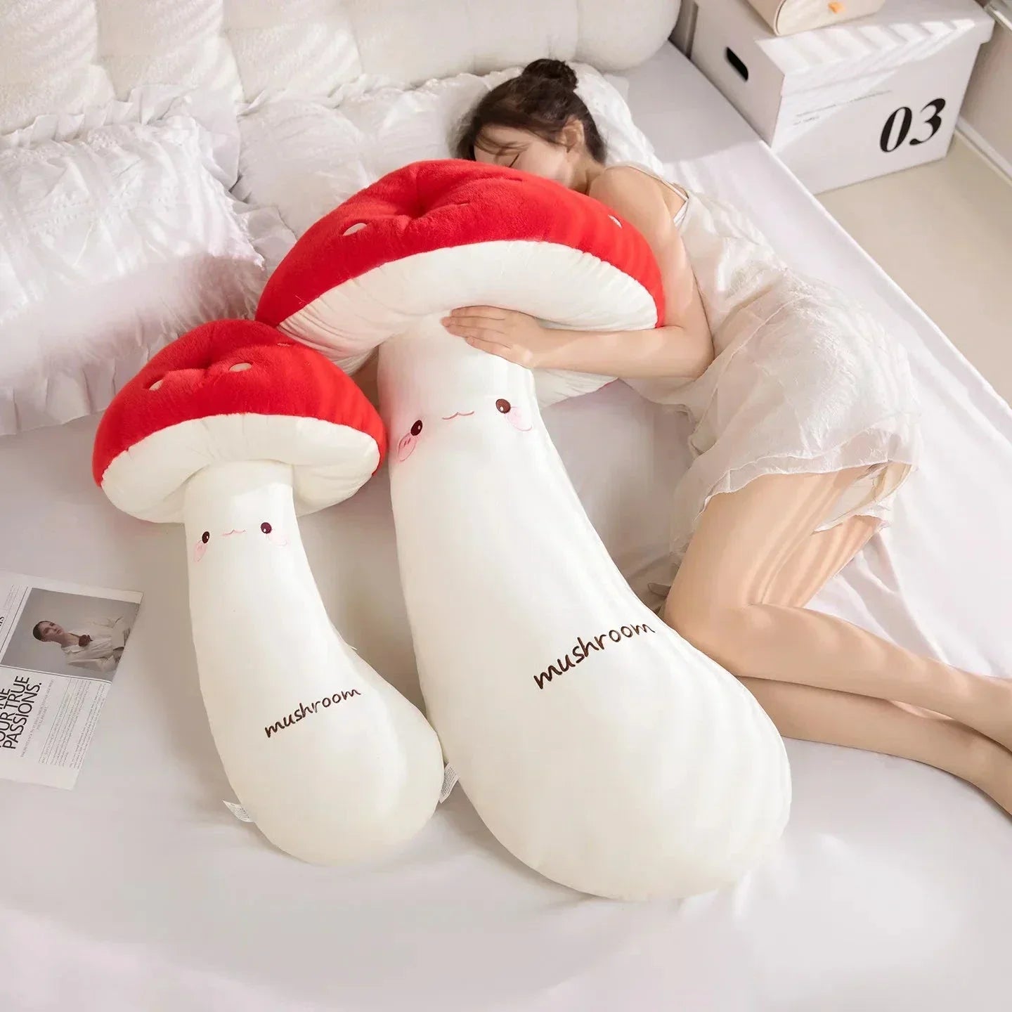Maliben | Mushie The Long Snuggly Kawaii Mushroom Plushies