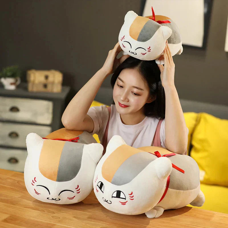 Maliben | Natsume Yuujinchou Nyanko Cat White Black Plushie
