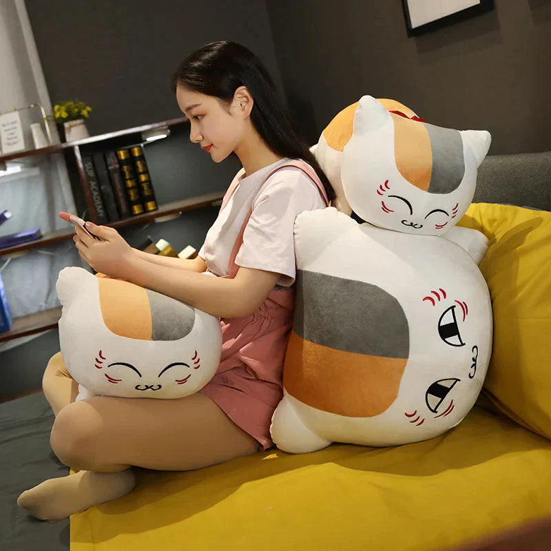 Maliben | Natsume Yuujinchou Nyanko Cat White Black Plushie