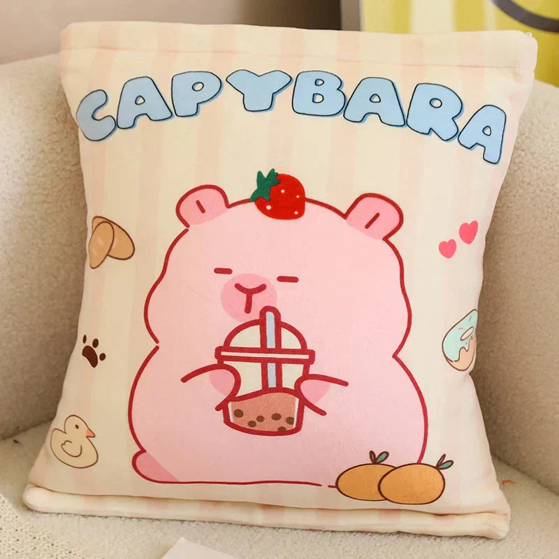 Maliben | Pink Brown Capybara Candy Bag Plushies