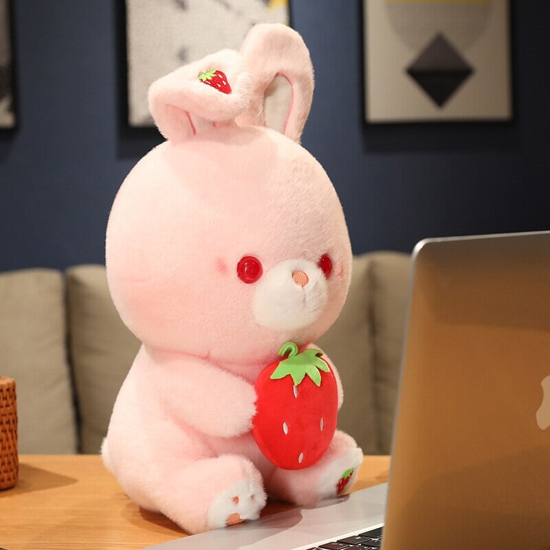Maliben | Pink Strawberry Bunny Rabbit Plush