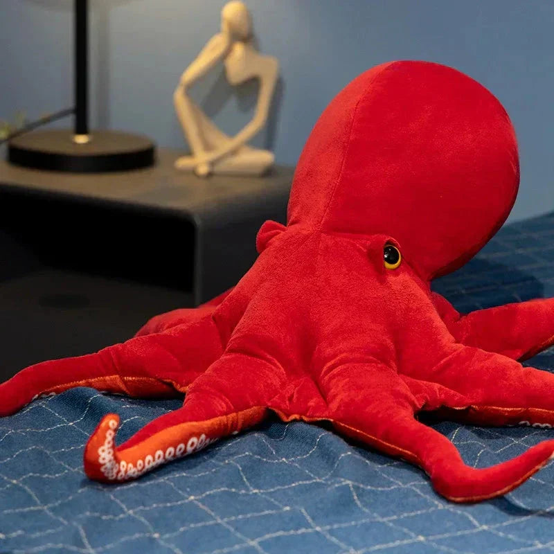 Maliben | Red Life-Like Octopus Plushie