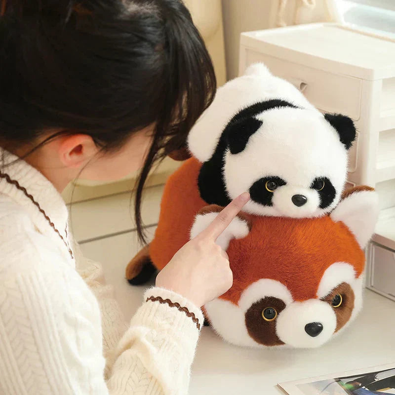 Maliben | Reversible Red Panda To Panda Plush