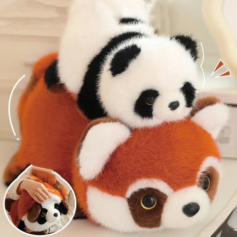 Maliben | Reversible Red Panda To Panda Plush