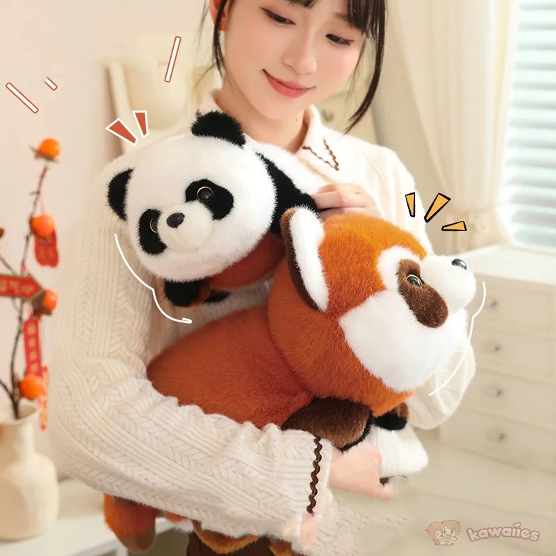 Maliben | Reversible Red Panda To Panda Plush