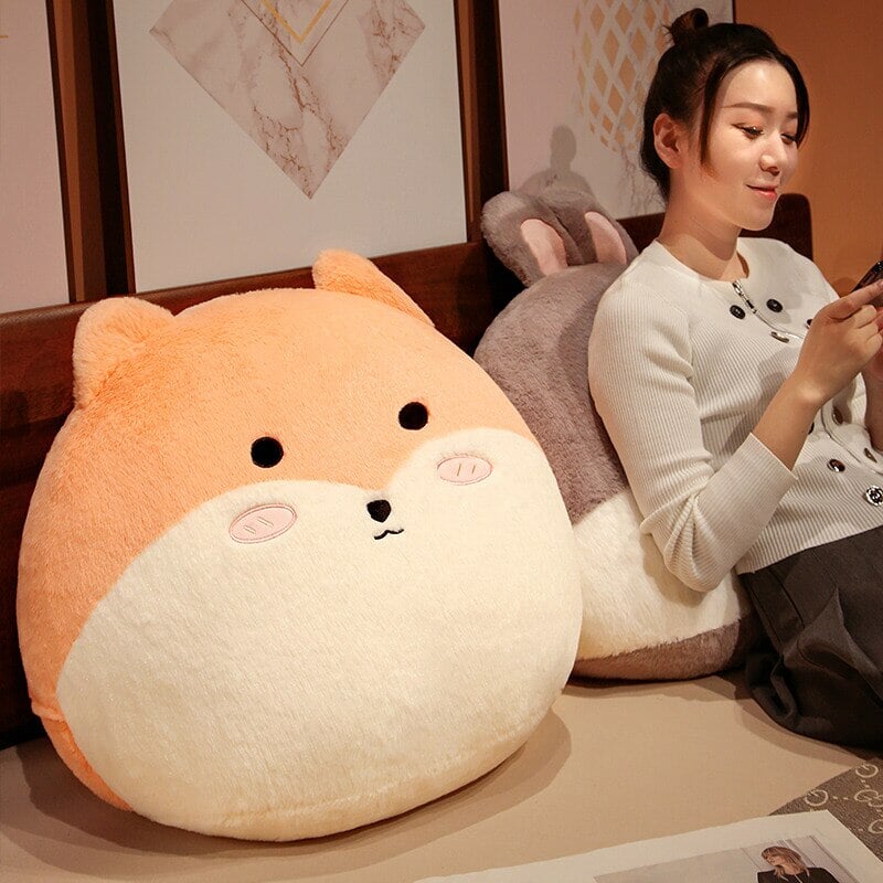 Maliben | Round Cat Bunny Fox Pillow Plushie Collection