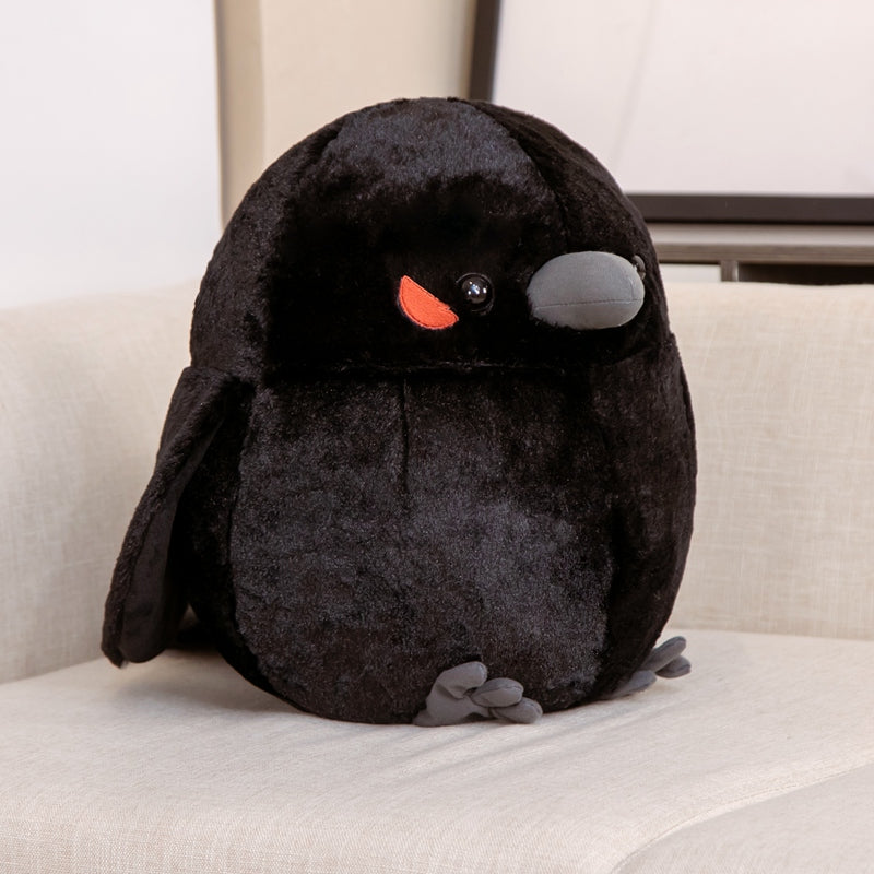 Maliben | Round Chonky Sparrow Raven Crow Bird Plushies