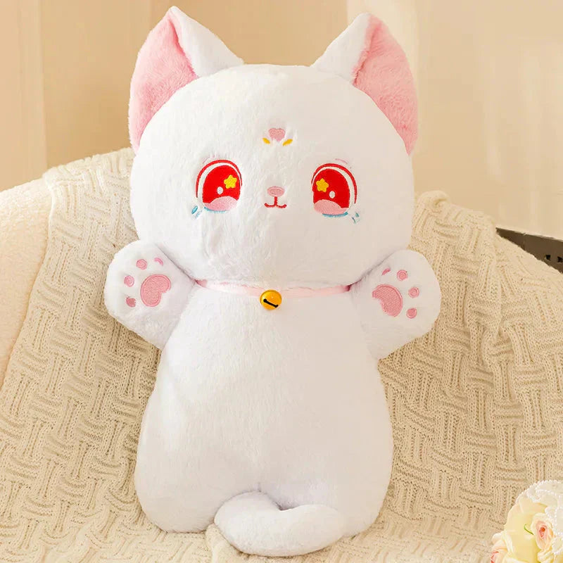 Maliben | Sailor Moon Fluffy Black White Cat Plushies