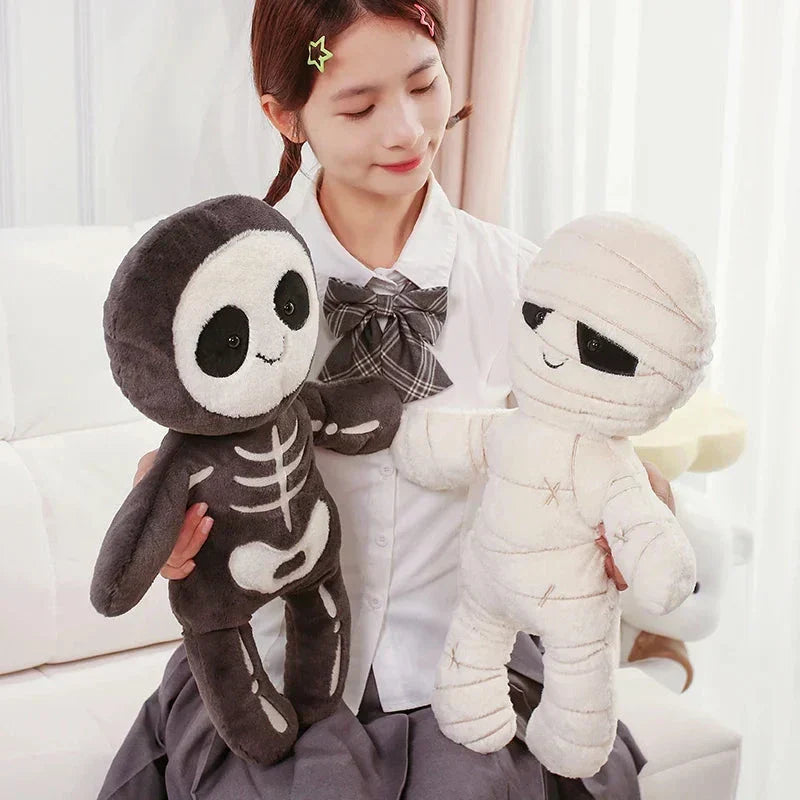 Maliben | Scary Skeleton And Mummy Halloween Plushies