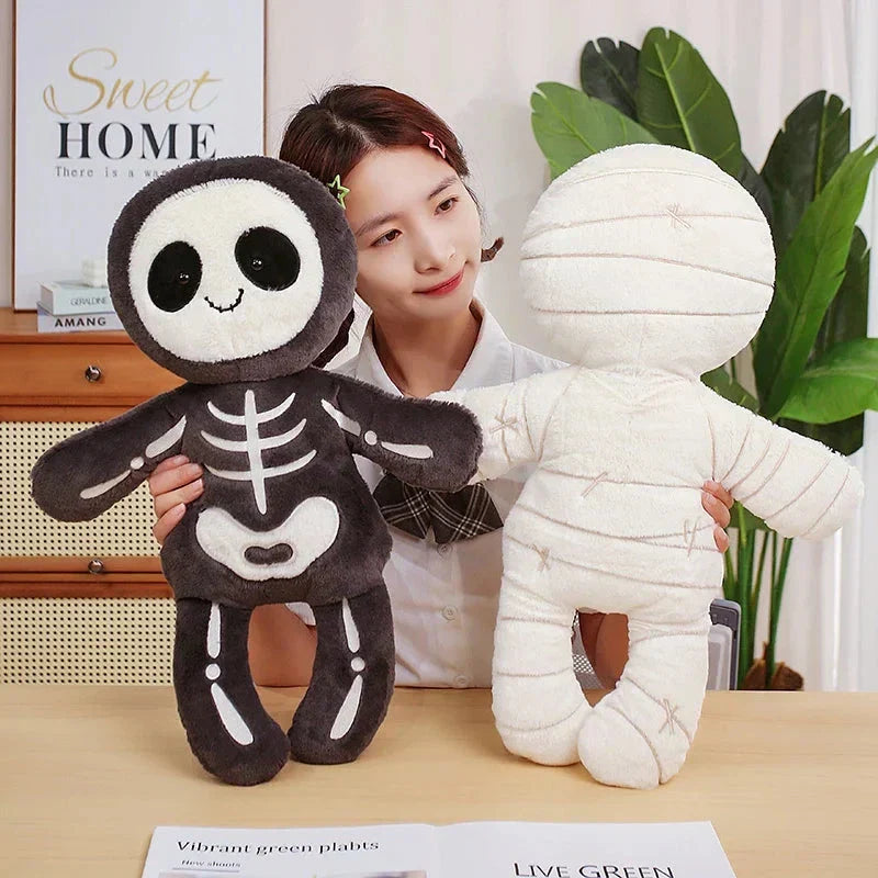 Maliben | Scary Skeleton And Mummy Halloween Plushies