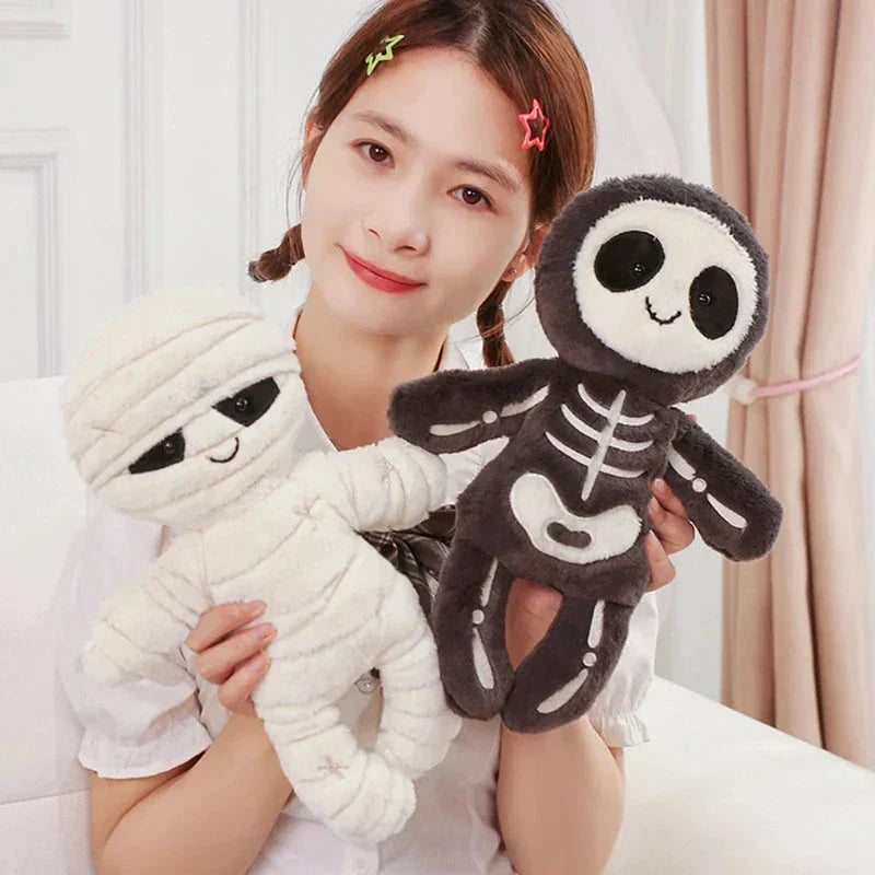 Maliben | Scary Skeleton And Mummy Halloween Plushies