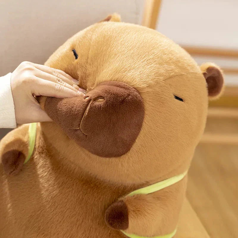 Maliben | Sleepy Capybara With Mahjong Backpack Plushie