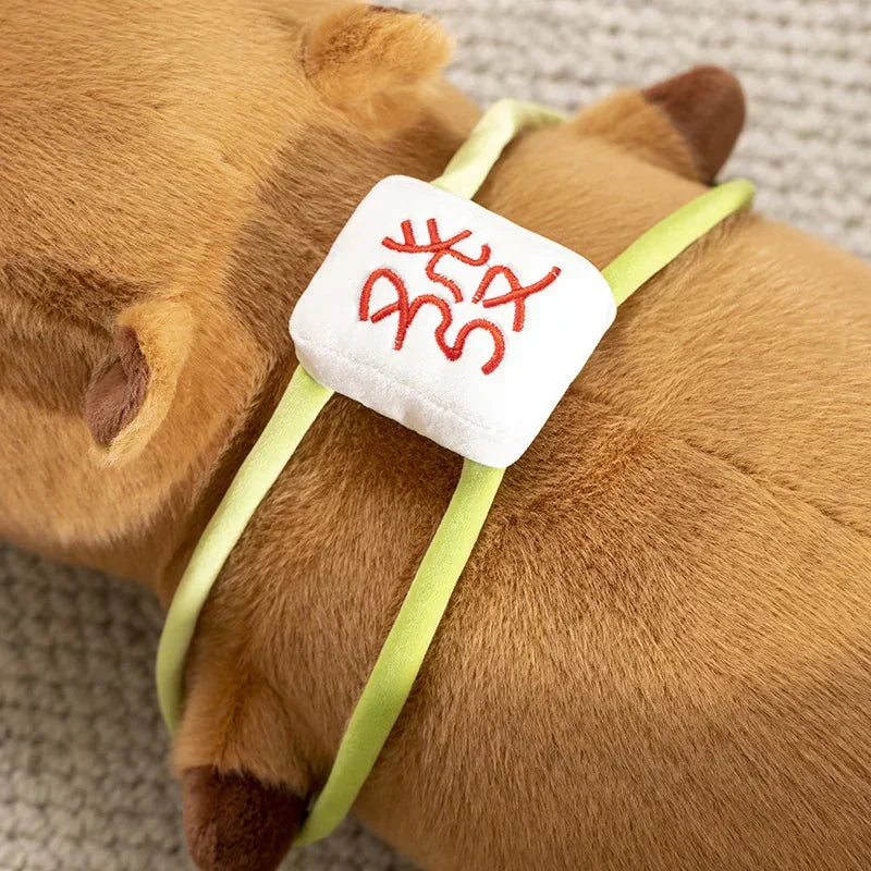 Maliben | Sleepy Capybara With Mahjong Backpack Plushie