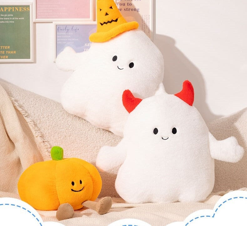 Maliben | Smiling Halloween Pumpkin Ghost Plush