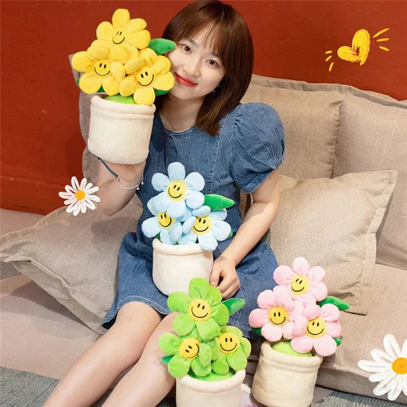 Maliben | Smiling Sunflower Flowerpot Plush