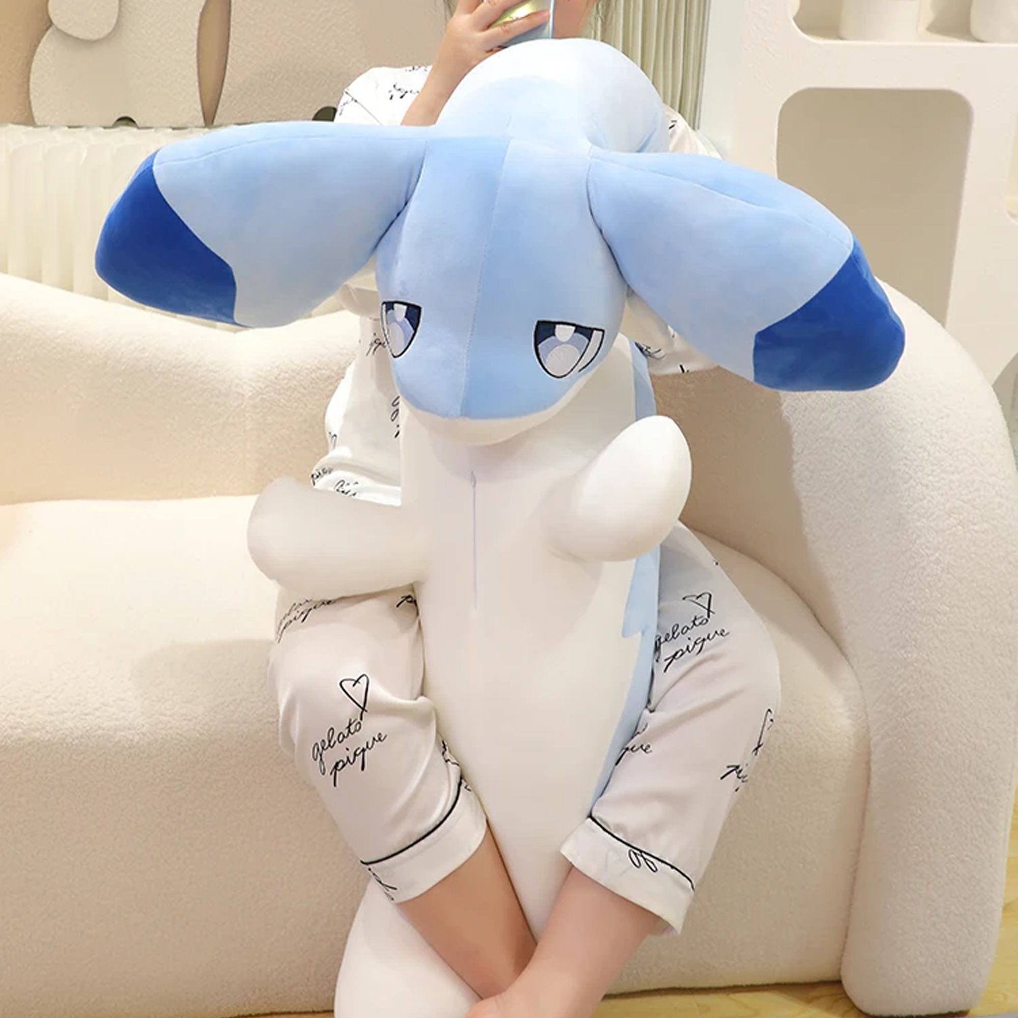 Maliben | Sofi The Long Kawaii Baby Blue Hybrid Dragon Plushie