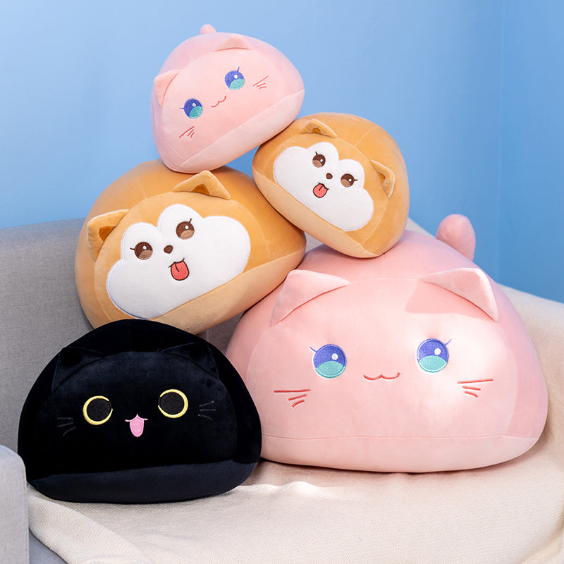 Maliben | Soft Pebble Cats & Dog Animal Plushies Collection