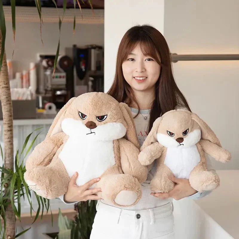 Maliben | Spike The Angry Beige Fluffy Bunny Plushie