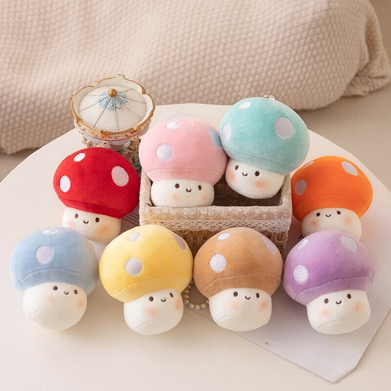Maliben | Squishy Mushroom Friends Plushie Keychains