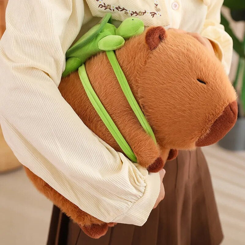 Maliben | The Adorable Capybara Turtle Back Pack Plushies