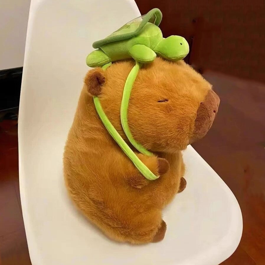 Maliben | The Adorable Capybara Turtle Back Pack Plushies
