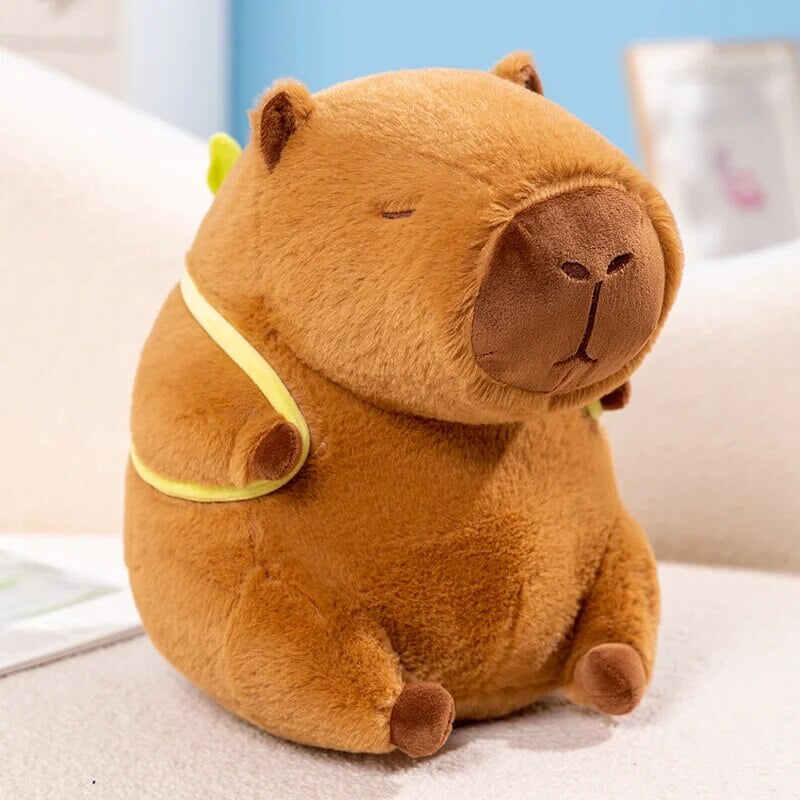 Maliben | The Kawaii Capybara With Mini Avocado Backpack Plushie