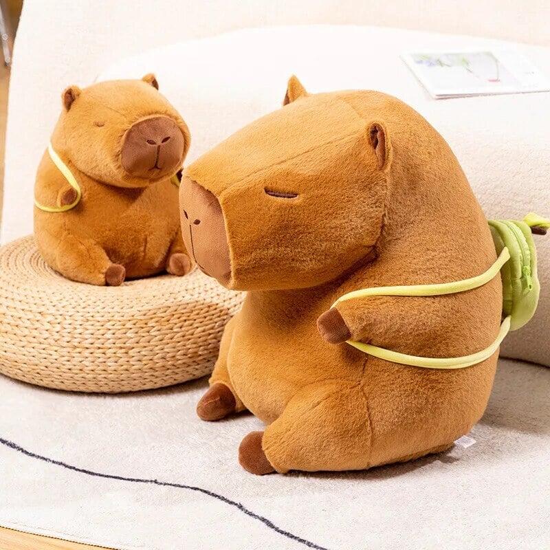 Maliben | The Kawaii Capybara With Mini Avocado Backpack Plushie