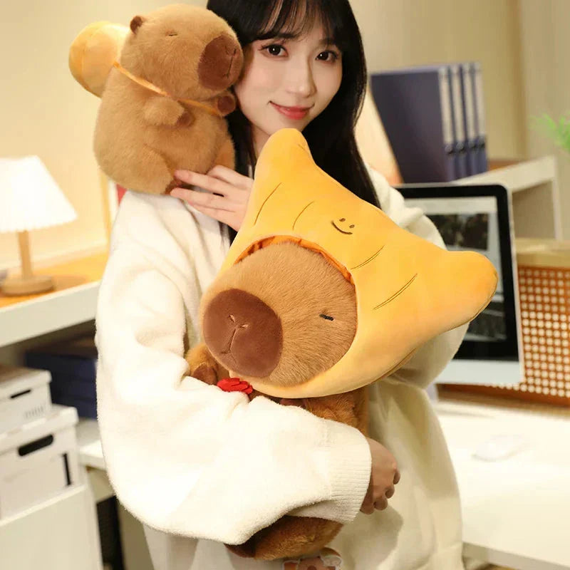 Maliben | Toasted Croissant Capybara Plushies