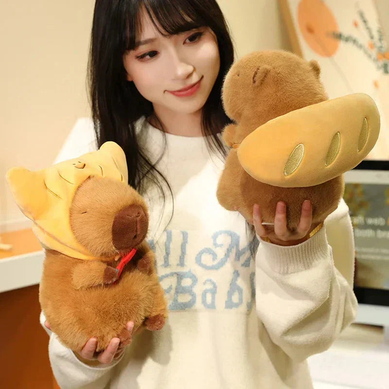 Maliben | Toasted Croissant Capybara Plushies