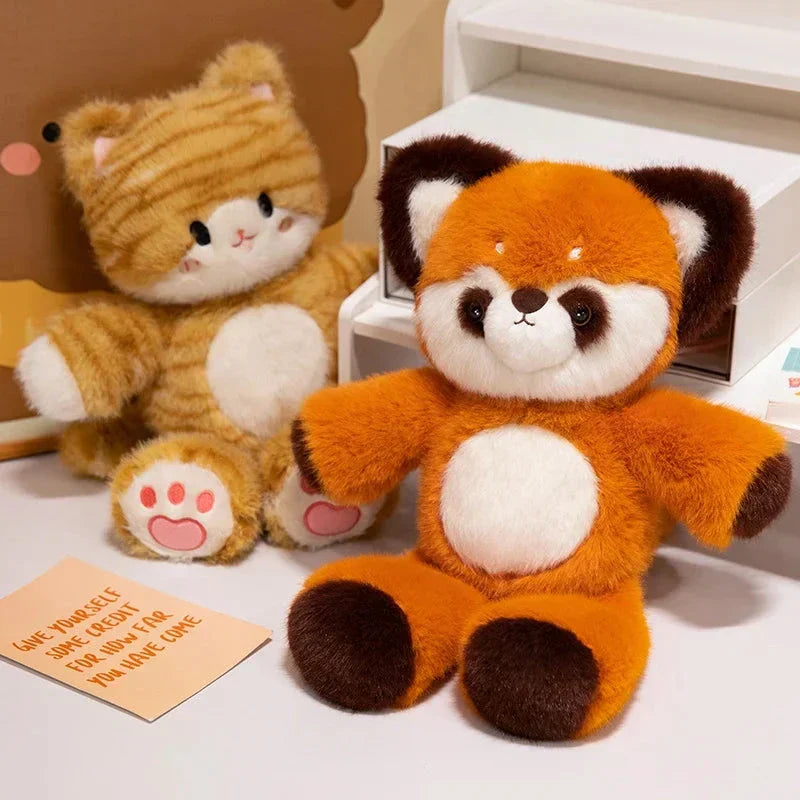 Maliben | Tomo & Mikan The Cat & Red Panda Plush Buddies