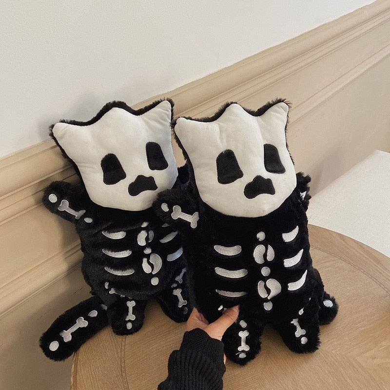 Maliben | Whisper The Mini Skeleton Plush Backpack