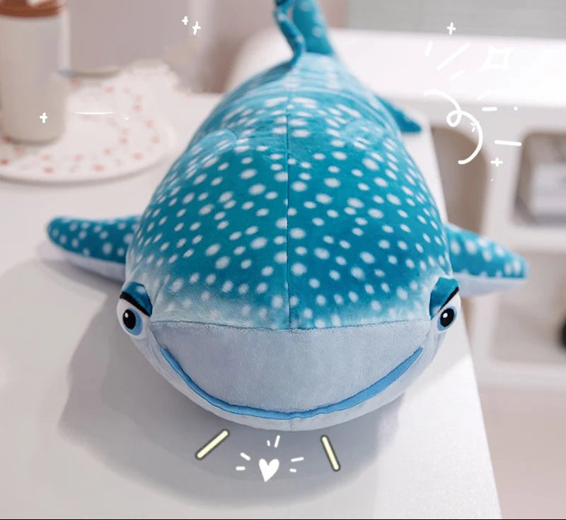 Maliben | White Beluga Blue Whale Shark 75cm Plushies