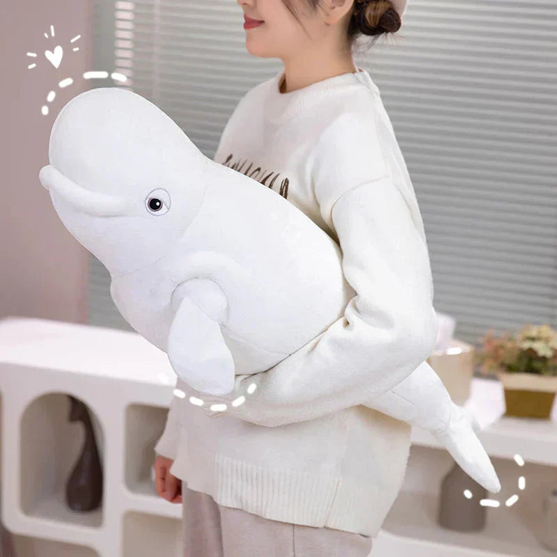 Maliben | White Beluga Blue Whale Shark 75cm Plushies