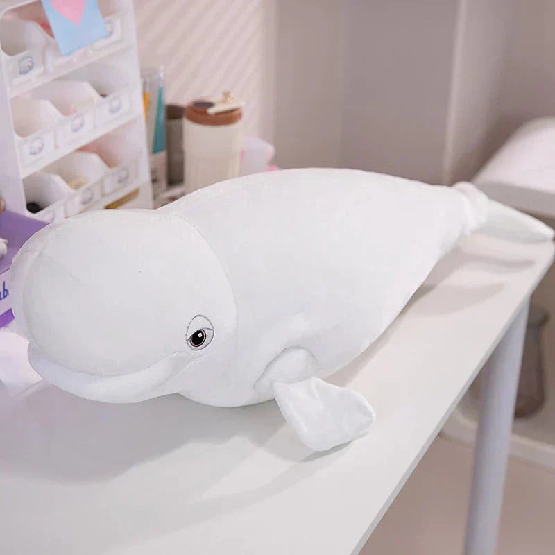 Maliben | White Beluga Blue Whale Shark 75cm Plushies