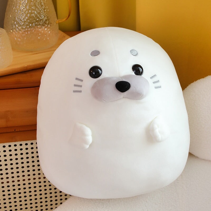 Maliben | White Blue Baby Seal Plushies