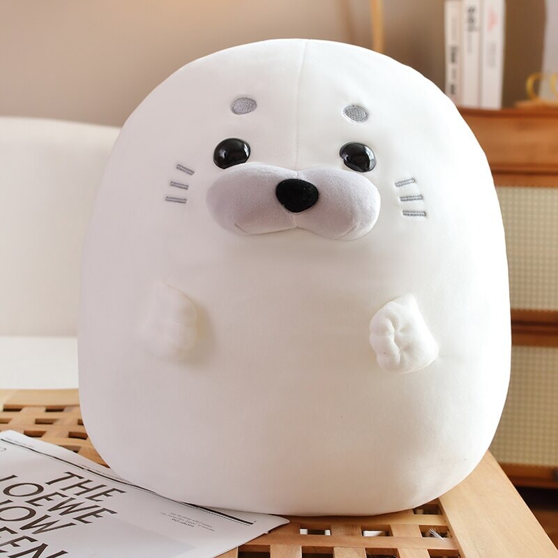Maliben | White Blue Baby Seal Plushies