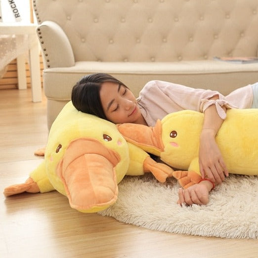 Maliben | Yellow Kawaii Long Snuggly Platypus Plushie