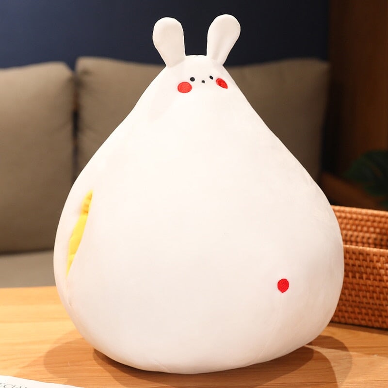 Maliben | Zuki The White Bunny Plushie With Mini Face