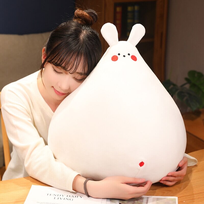 Maliben | Zuki The White Bunny Plushie With Mini Face