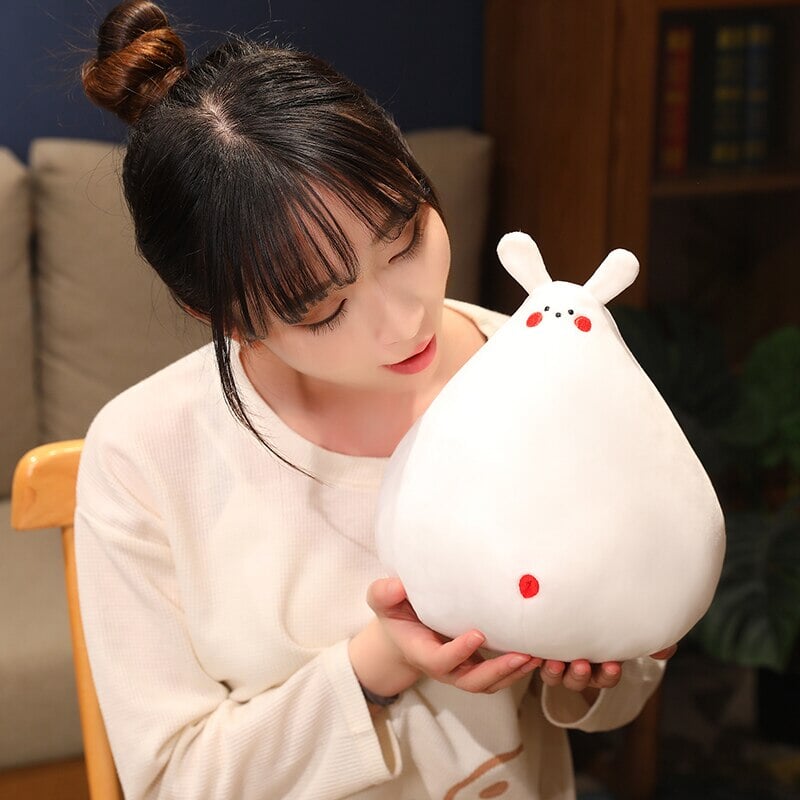 Maliben | Zuki The White Bunny Plushie With Mini Face