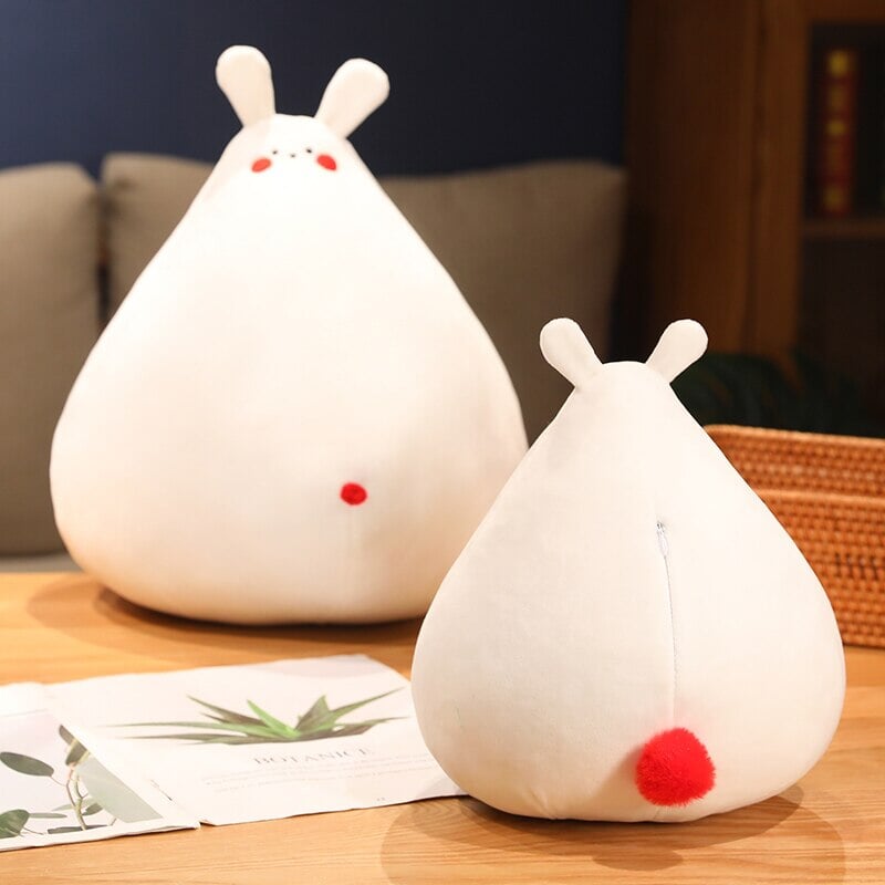 Maliben | Zuki The White Bunny Plushie With Mini Face