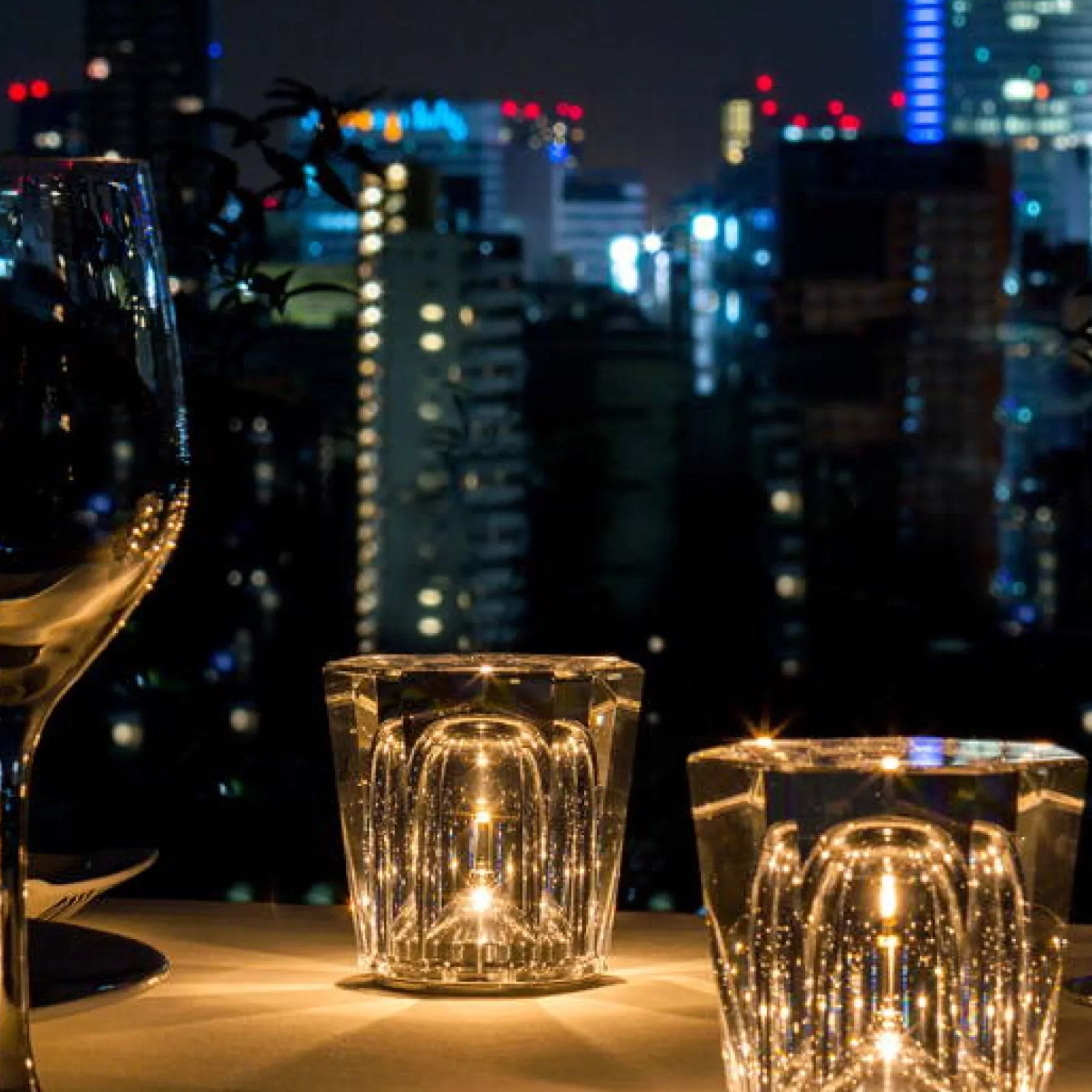 Maliben | Crystal Table Lamp Véloria | Diamond Look & 360° Light Play | Wireless & Usb Rechargeable | Up To 12 Hrs. Light Duration