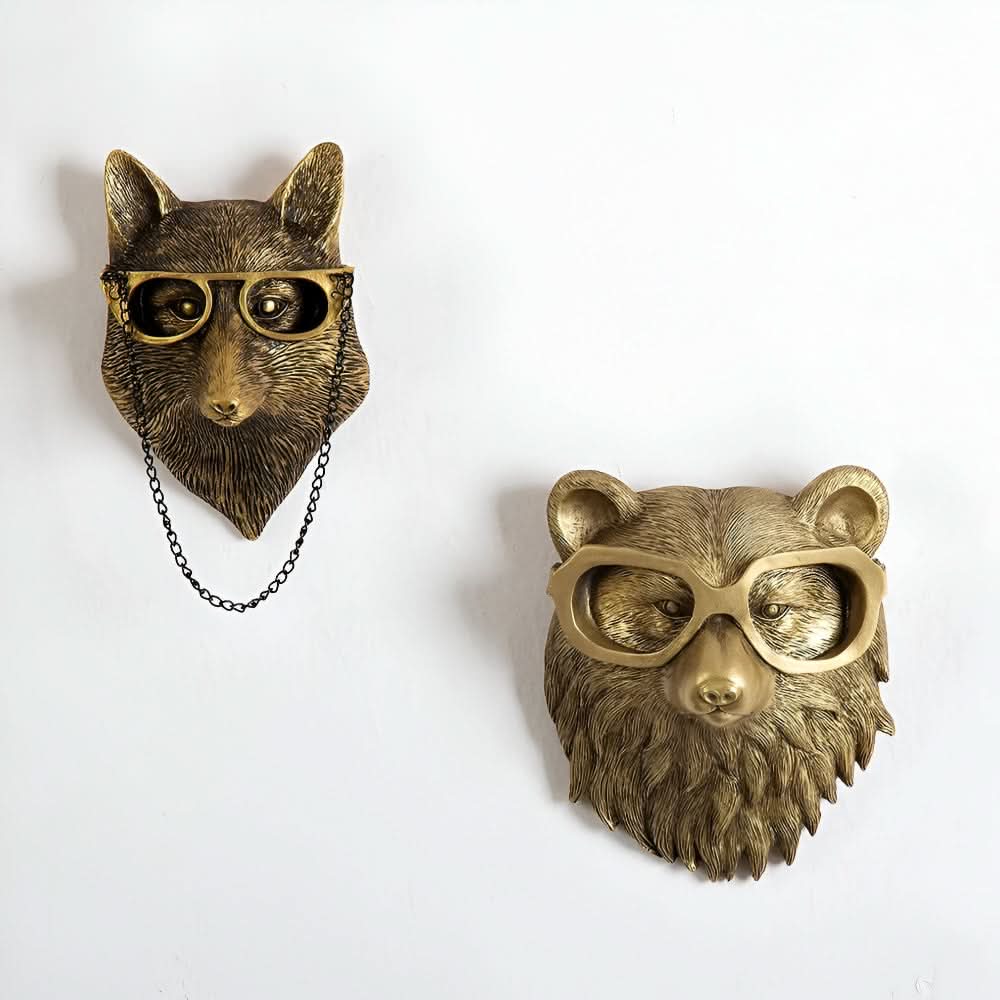 Maliben | Handcrafted Resin Animal Wall Hook Sculptures