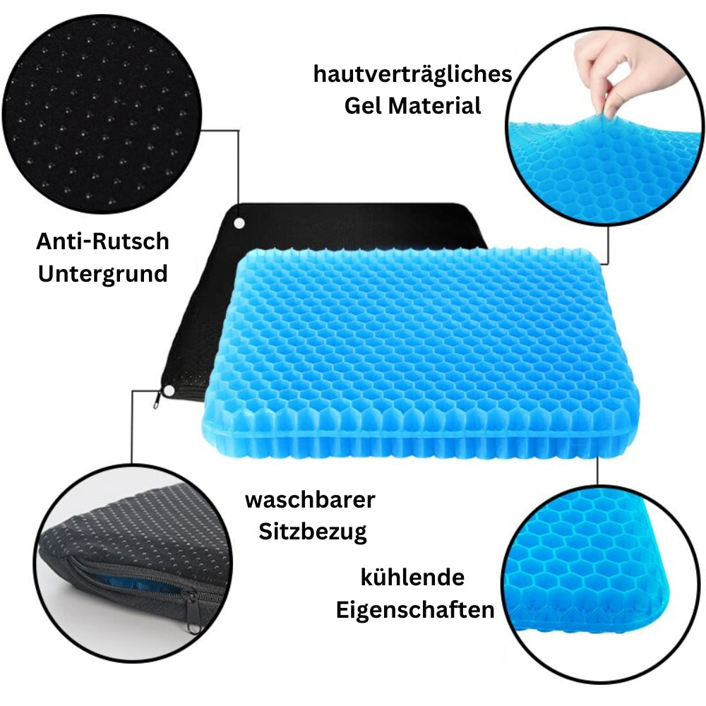 Maliben | Ergopad - Ergonomic Gel Seat Cushion