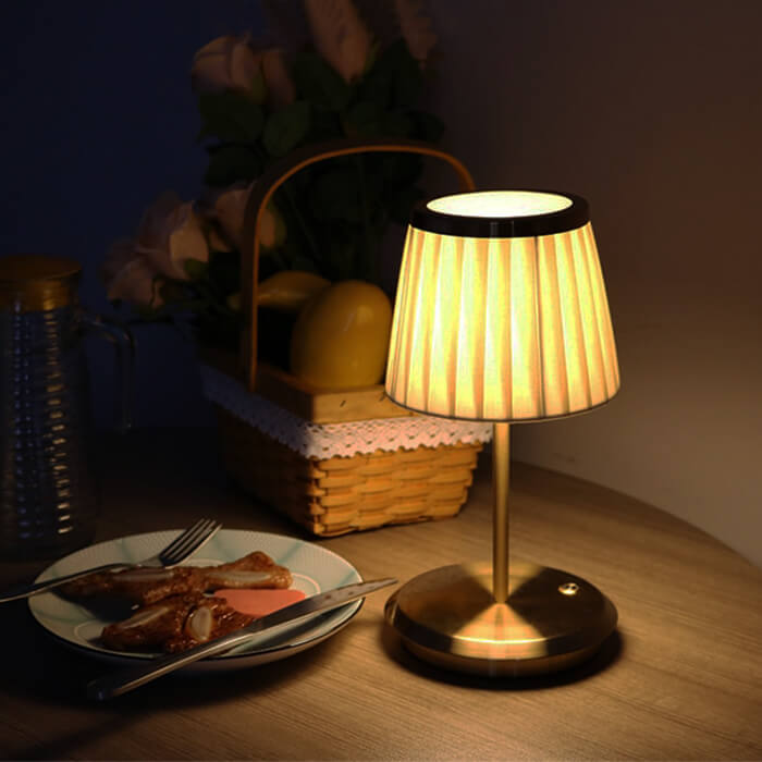 Maliben | Golden Dreamdrape Table Lamp – Elegance And Flexibility