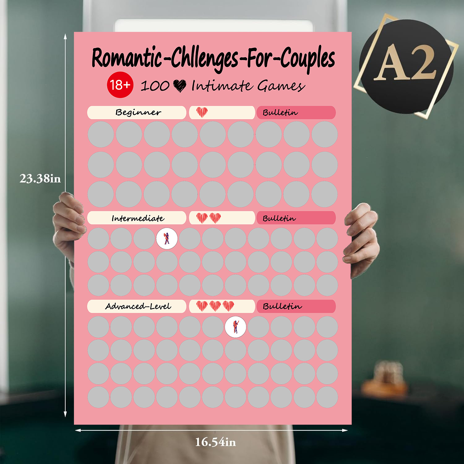 Maliben | Couples' Adventure Scratch Poster