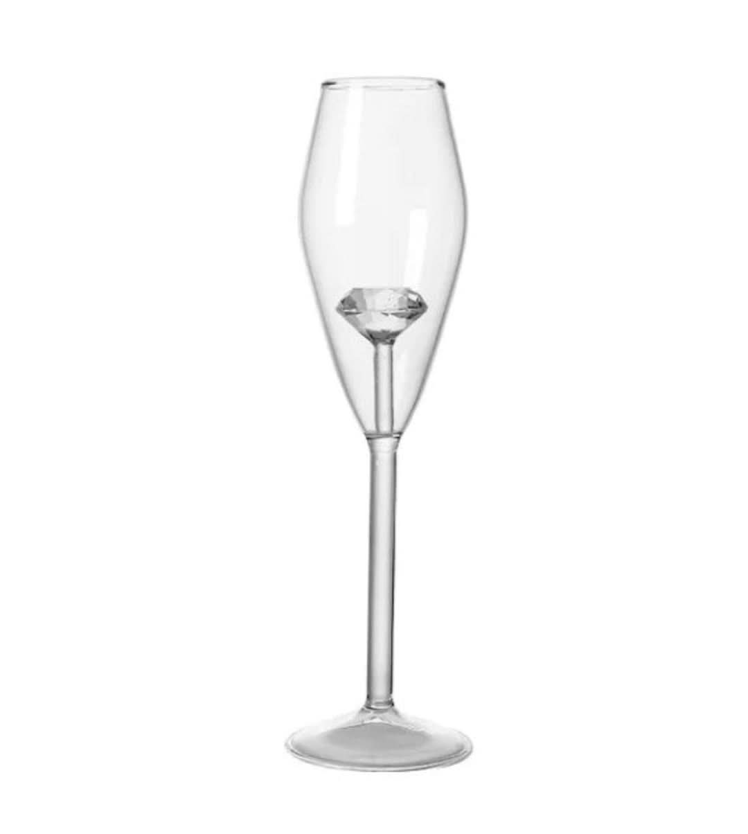 Maliben | La Vie En Rose | Champagne Glass - Handmade