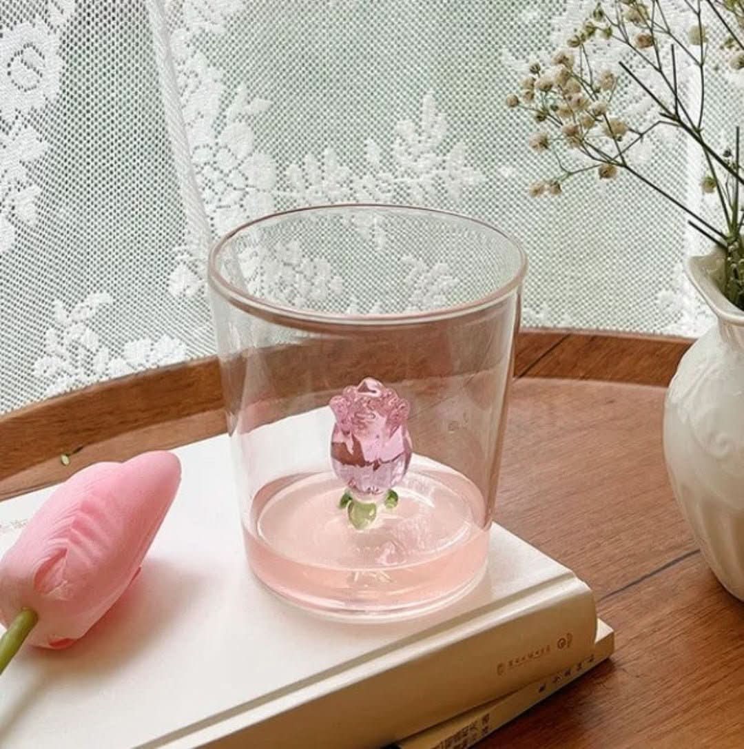 Maliben | La Vie En Rose | Champagne Glass - Handmade