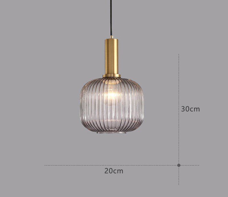 Maliben | Retro Glass Pendant Lamp - Colorvibe