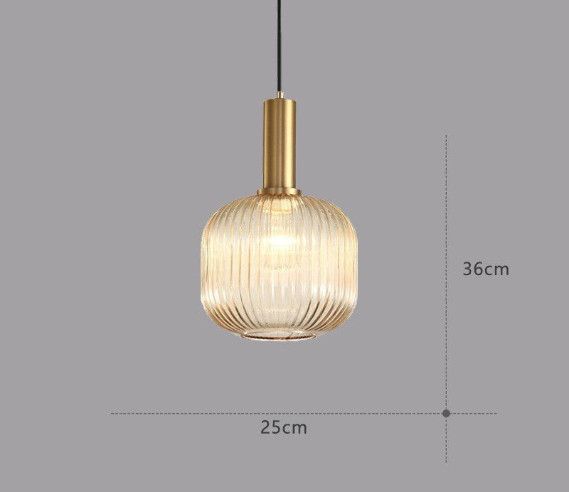 Maliben | Retro Glass Pendant Lamp - Colorvibe